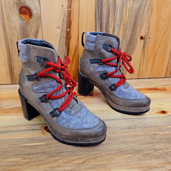 Sorel Shoes - Sorel Blake Waterproof Lace-Up Boots Booties Wool Suede
